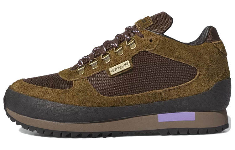 Adidas Originals X Blondey McCoy Winterhill Mesh, Textile, Suede Slip Resistant Low top Casual Shoes Men's Brown