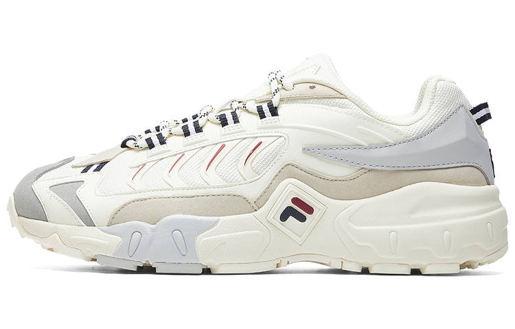 FILA Ravagement 1 Fabric Breathable Low top Casual Shoes Women's White Gray