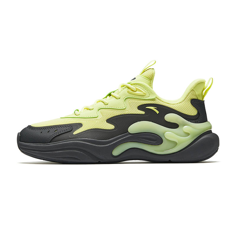 Anta Fabric Casual Shoes Men's Neon Light Green/Carbon Gray