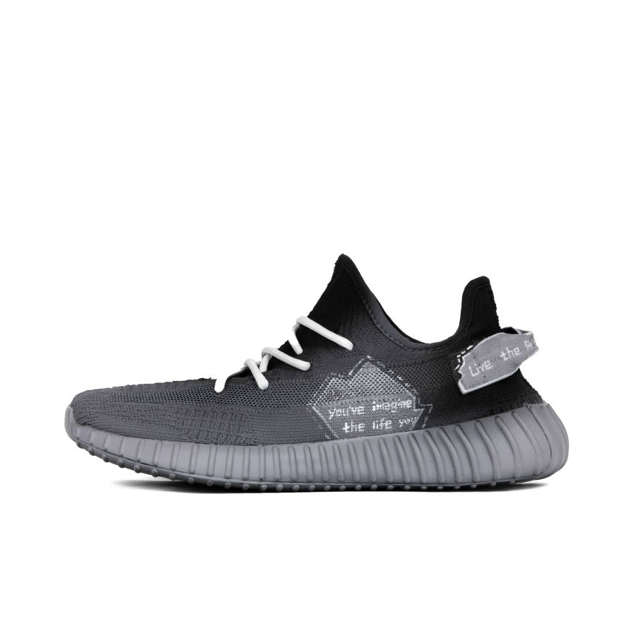 Adidas Originals Yeezy Boost 350 Abrasion Resistant Abrasion Resistant Low top Casual Shoes Unisex Black Gray
