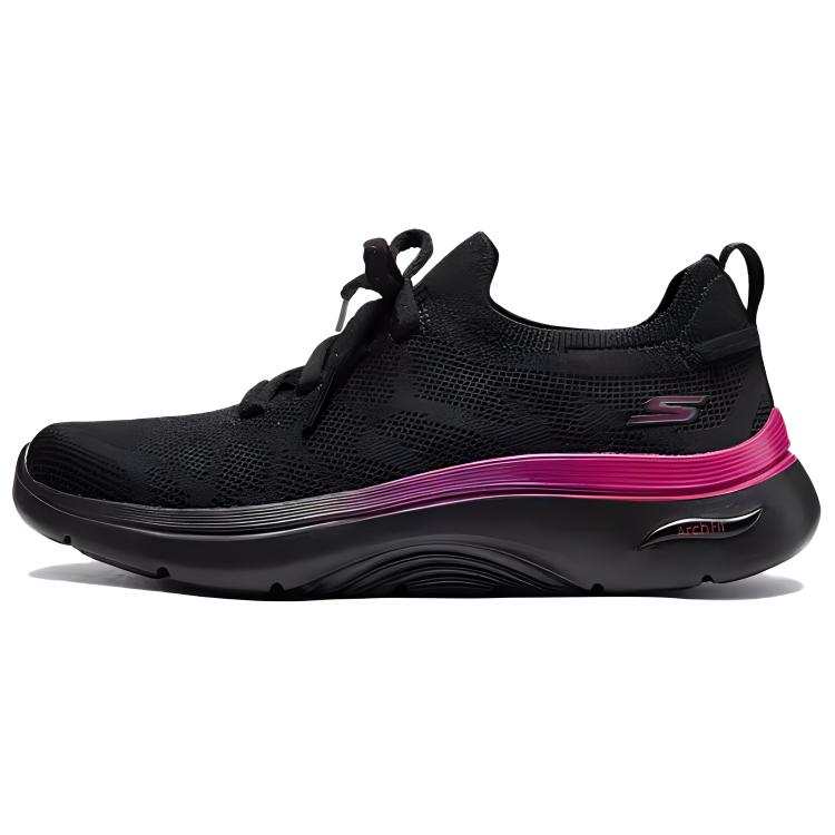 Skechers GO Walk Arch Fit 2.0 Comfortable And Breathable Cushioning, Wear Resistant Low top Casual Shoes Women's Black