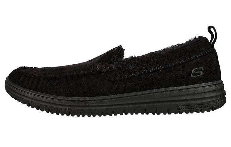 Skechers Relaxed Fit Fabric Low top Casual Shoes Men's Black