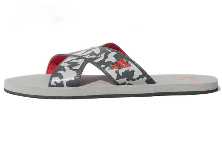 Adidas Adidas Rubber Sole Slide Slippers Men's Gray
