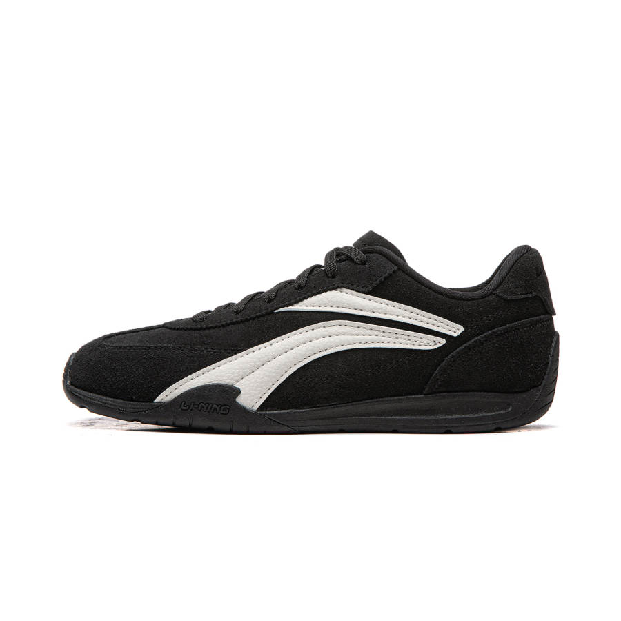 Li-Ning Li Ning Film TURBO Slip Resistant, Lightweight, And Breathable Low top Casual Shoes Women's Black Gray