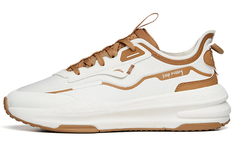 Anta C37 Series Comfortable Low top Sports Casual Shoes Women's White Brown