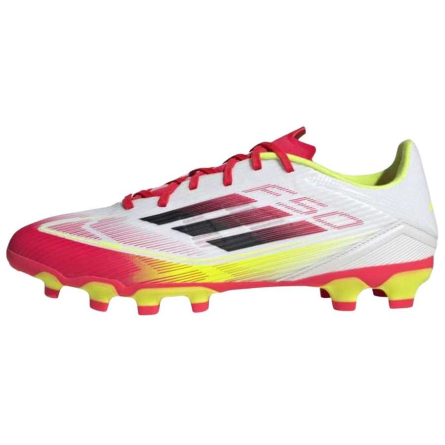 Adidas Adidas F50 League HG Hard Ground Slip Resistant Abrasion Resistant Soccer Shoes Men's White Red