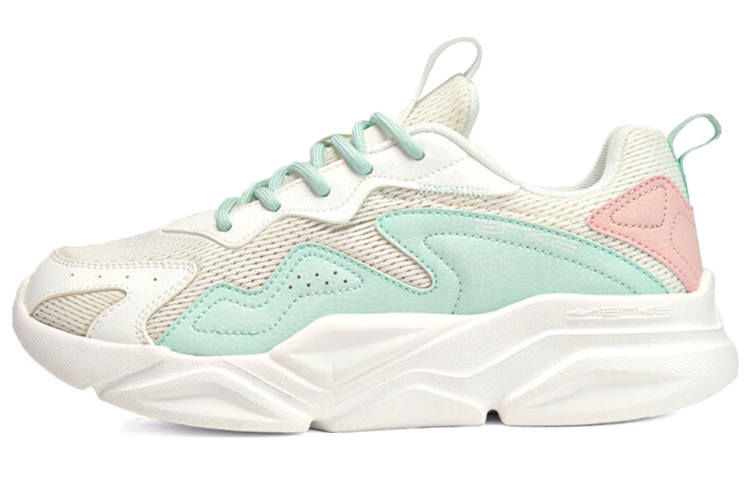 Erke Low top Casual Shoes Women's White Green