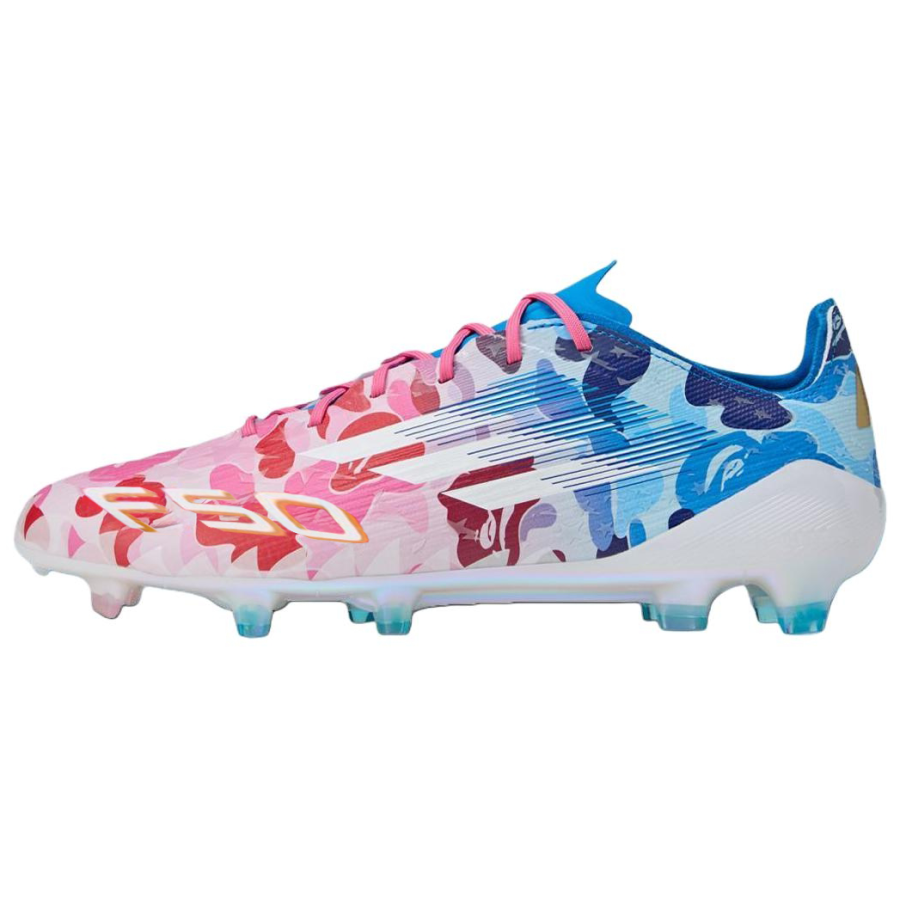 Adidas Adidas x BAPE F50 ELITE Slip Resistant Soccer Shoes Men's Pink Blue