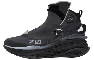 LNG Li Ning X LNG Casual Shoes Men's High Top Ebony Black