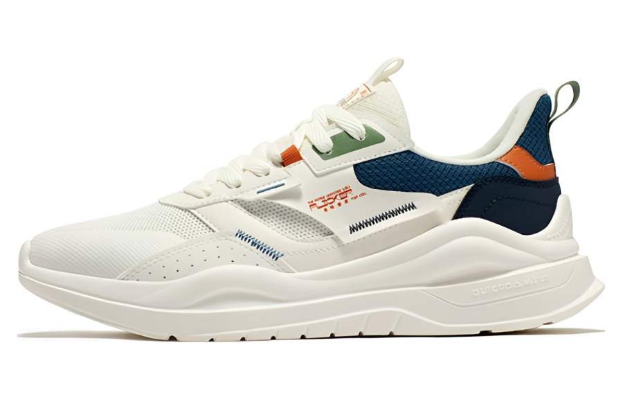 361° Casual Shoes Men's Low Top Feather White/Indigo Blue