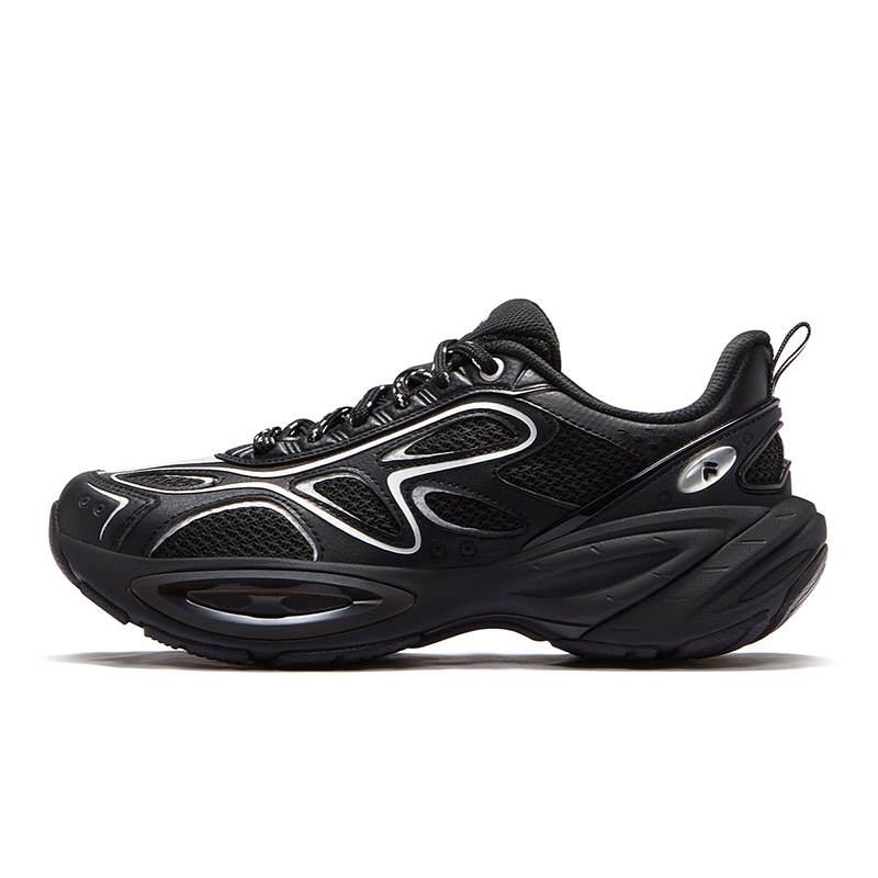 FILA FUSION BUZZARD II Meteorite Shoes 2 Low top Casual Shoes Women's Black Silver