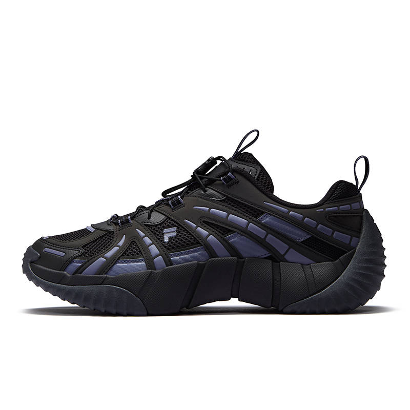 FILA FUSION BONE II Vertebra Shoes 2 Breathable Low top Casual Shoes Men's Black