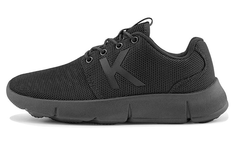 Kappa Mesh Slip Resistant Abrasion Resistant Slip Resistant Abrasion Resistant Low top Casual Shoes Unisex Black