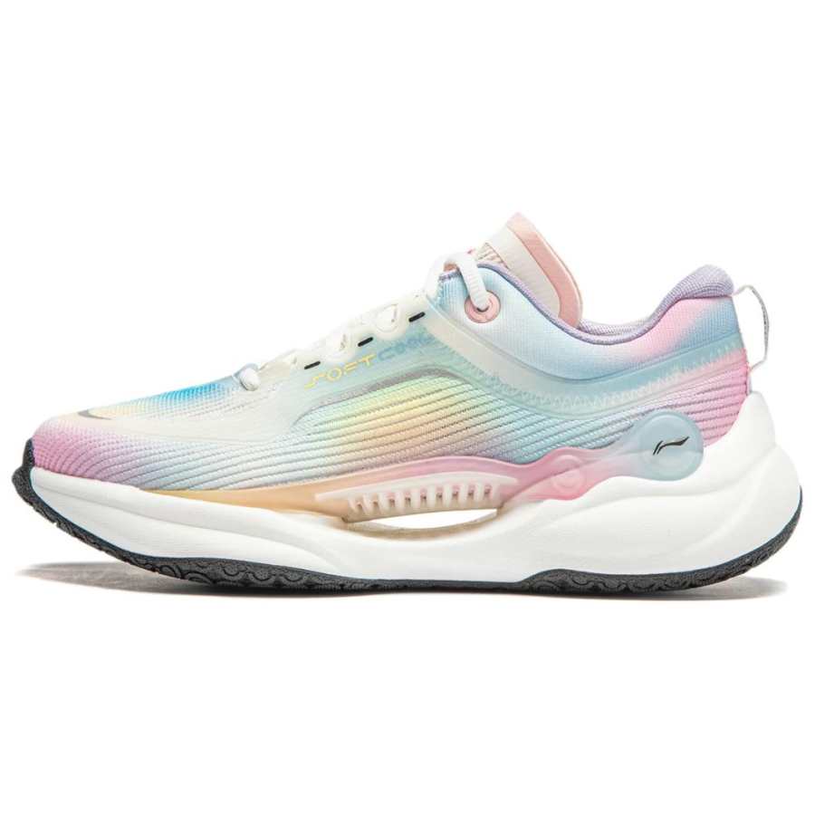Li-Ning Li Ning Soft COOL Low top Casual Shoes Women's Blue Pink