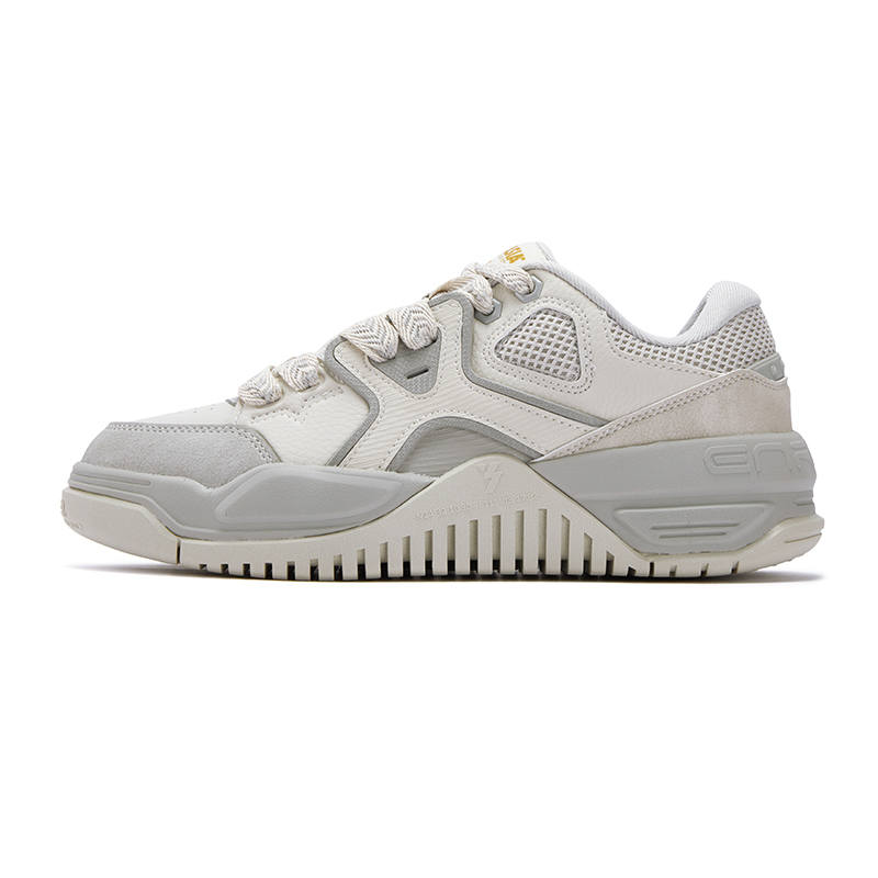 361° Abrasion Resistant Slip Resistant Lightweight Low top Casual Shoes Men's Beige Gray