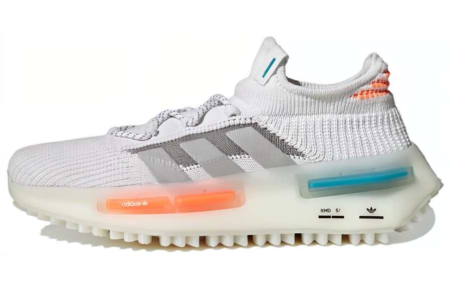 Adidas Originals NMD_S1 Adidas Originals 'White Orange Teal'