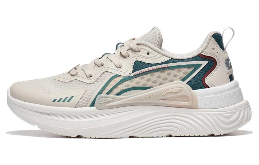 Li-Ning Li Ning Cyan Journey Textile, Synthetic Leather Slip Resistant Abrasion Resistant Low top Sports Casual Shoes Men's