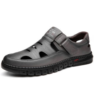 SHENNUO Slip Resistant Abrasion Resistant Low top Casual Shoes Men's
