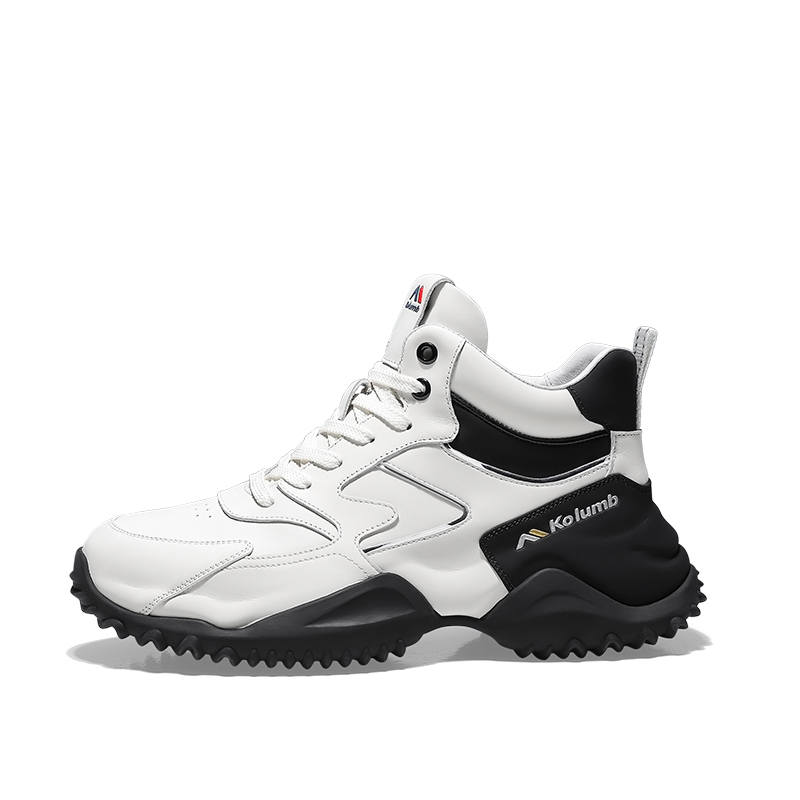 Kolumb Abrasion Resistant Waterproof Slip Resistant Mid top Casual Shoes Men's White Black