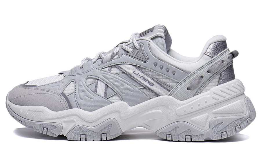 Li-Ning Li Ning New Tou 2.0 Textile, Synthetic Leather, Leather Cushioning Slip Resistant Abrasion Resistant Low top