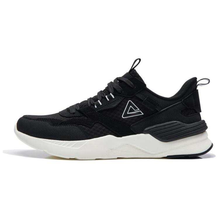 PEAK Sports Life Collection Slip Resistant, Abrasion Resistant, Breathable Low top Casual Shoes Unisex Black