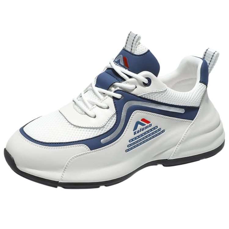 Kolumb Slip Resistant Height Increasing Low top Casual Shoes Men's White Blue