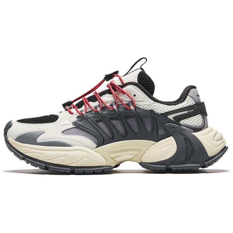 Anta Bird Plume 2 Slip Resistant Abrasion Resistant Low top Casual Shoes Men's Beige Black