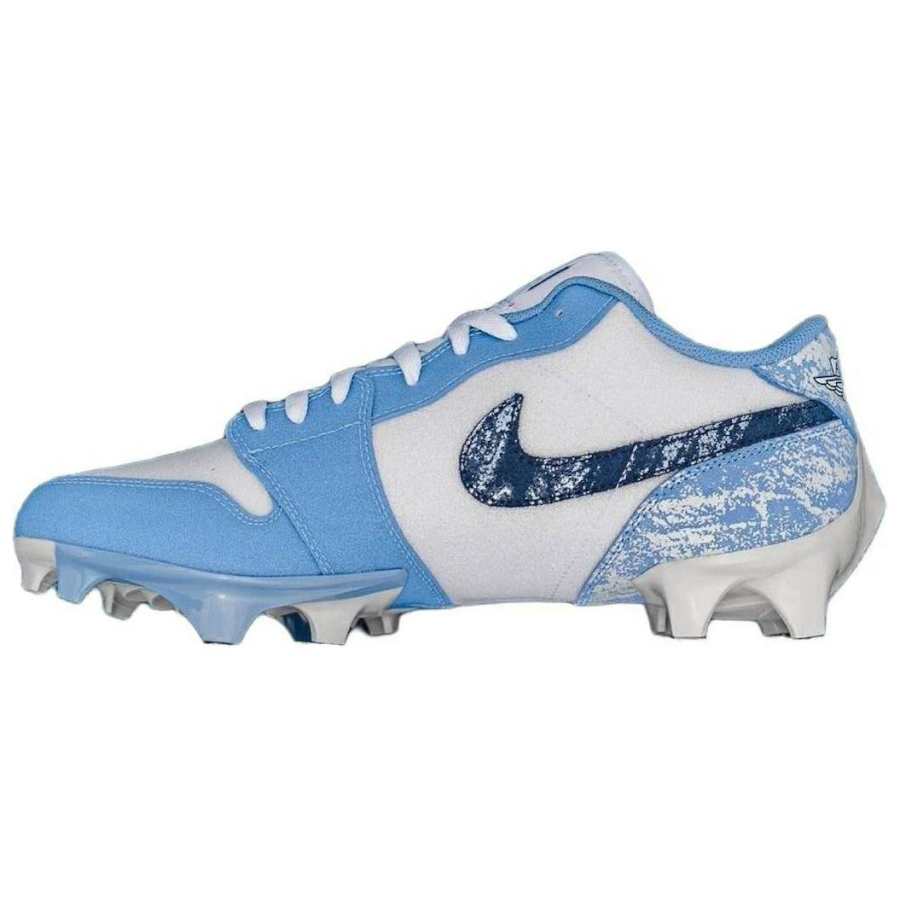 Jordan Jordan Air Jordan 1 Slip Resistant Abrasion Resistant Soccer Shoes Unisex Blue