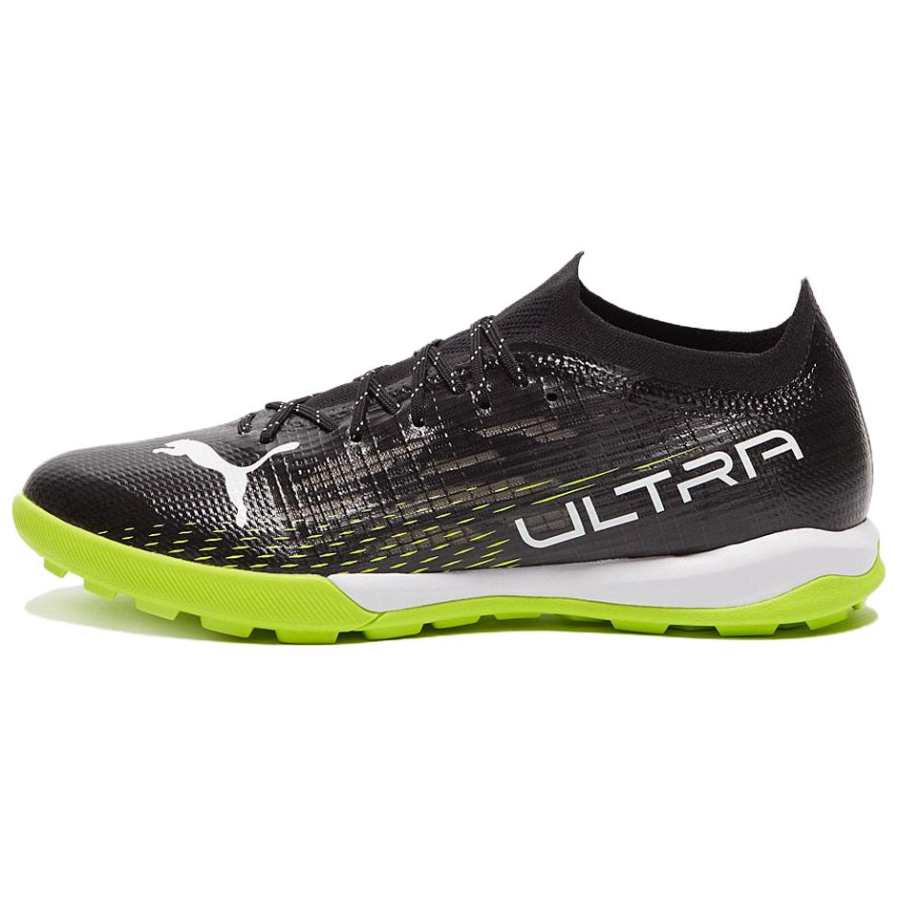 PUMA Ultra 1.3 AG Artificial Ground Artificial Turf Soccer Shoes Men's Black Green White