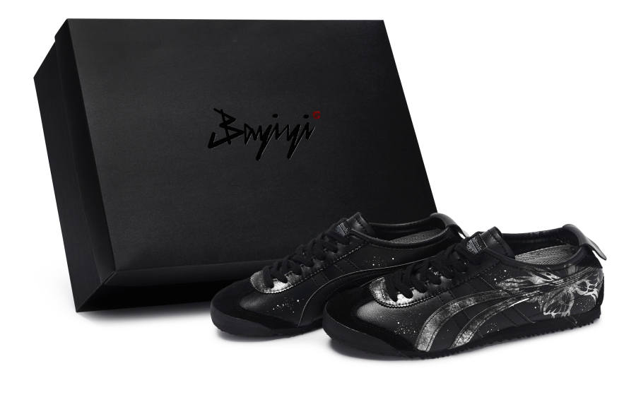 Onitsuka Tiger MEXICO 66 811 Manufacturing, Black Silver Butterfly, Special Box Abrasion Resistant Abrasion Resistant
