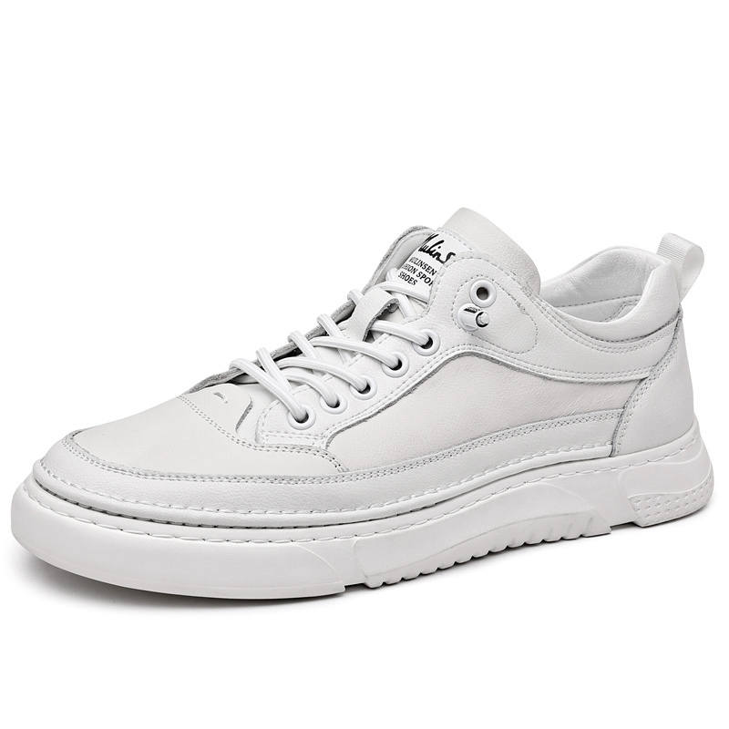 TONYBEAR Top Grain Cow Leather Comfortable Slip Resistant Slip Resistant Low top Casual Shoes Unisex