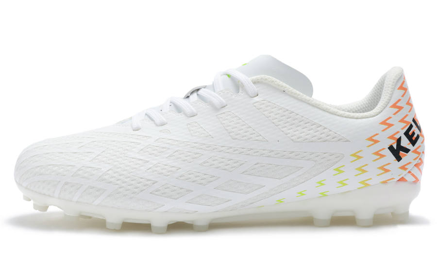 KELME Fabric Soccer Shoes Unisex White Green