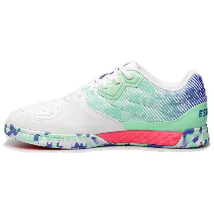 DECATHLON Slip Resistant Abrasion Resistant Slip Resistant Abrasion Resistant Soccer Shoes Men's White Pink