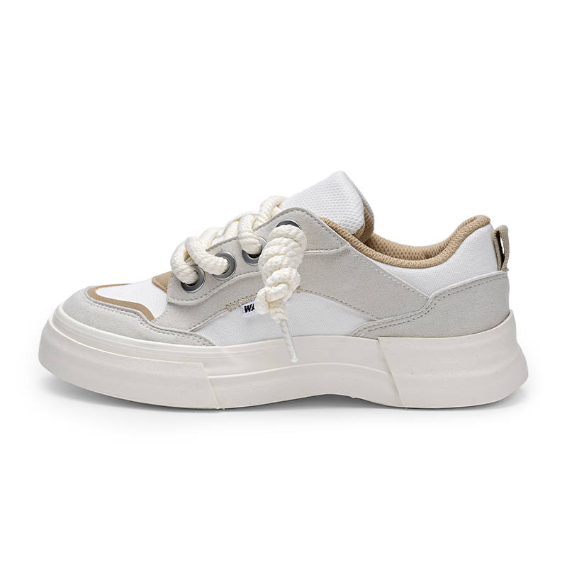 Warrior Slip Resistant Low top Casual Shoes Unisex White Gray Khaki