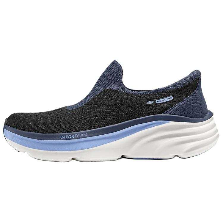 Skechers SPORT WOMENS Breathable Low top Casual Shoes Women's Black Blue