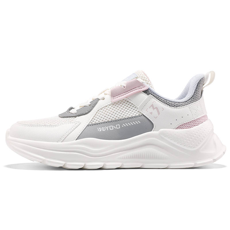 361° Breathable Cushioning Lightweight Breathable Cushioning Lightweight Low top Casual Shoes Women's White Gray Pink