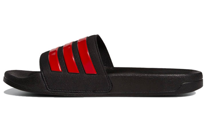 Adidas Adidas Adilette Cloudfoam 'Black Scarlet'