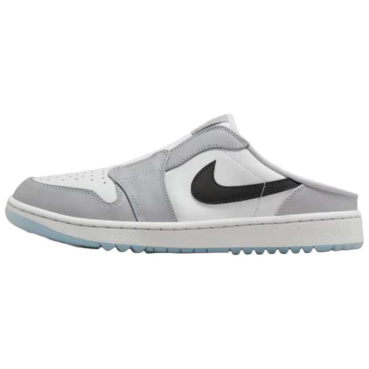 Jordan Jordan Air Jordan 1 Leather Low top Casual Shoes Men's Gray Black