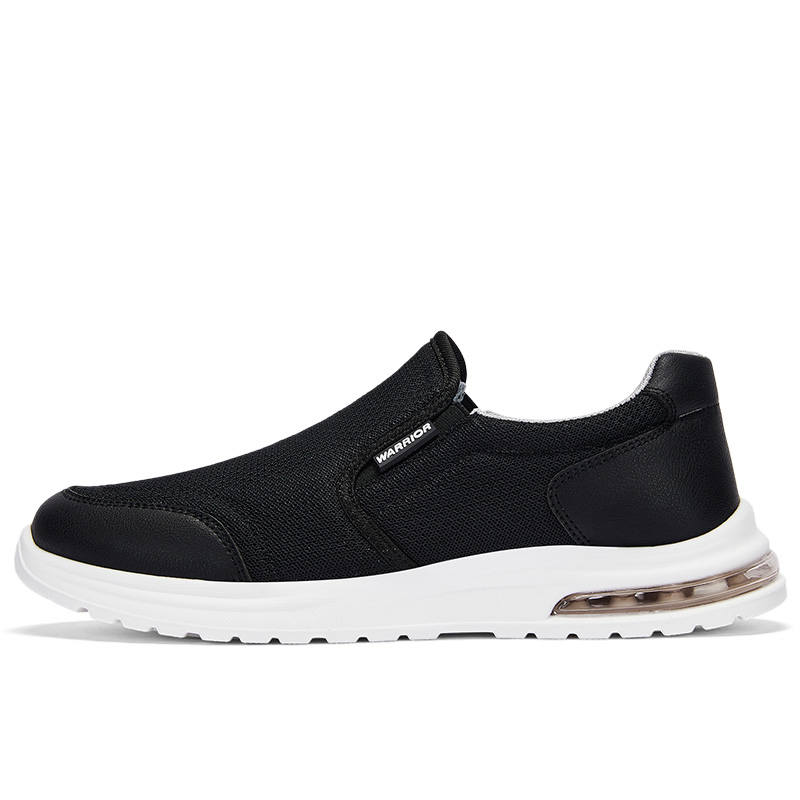 Warrior Lightweight Breathable Anti-Slip And Wear-Resistant Lazy Slip-on Elderly Parent Casual Shoes Men's