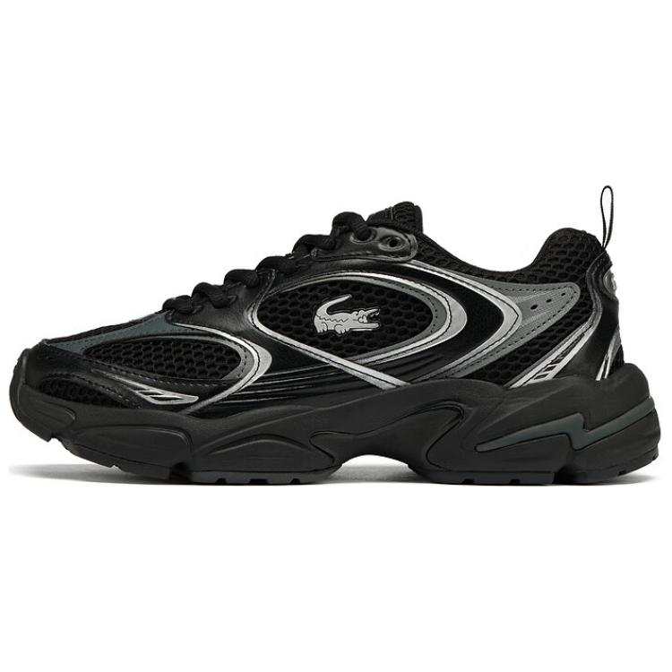 LACOSTE Fabric Low top Casual Shoes Women's Black