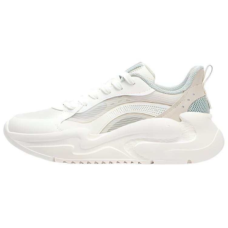 361° Slip Resistant Abrasion Resistant Low top Casual Shoes Women's White Beige Green