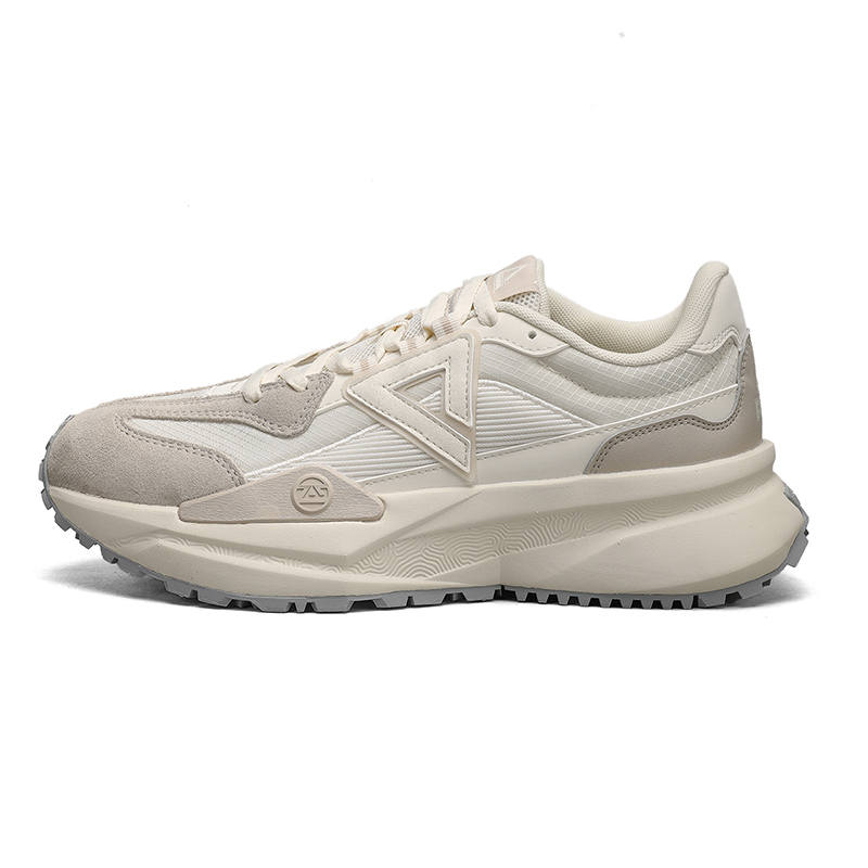 PEAK Casual Shoes Women's Low Top Ivory Yellow Canvas White