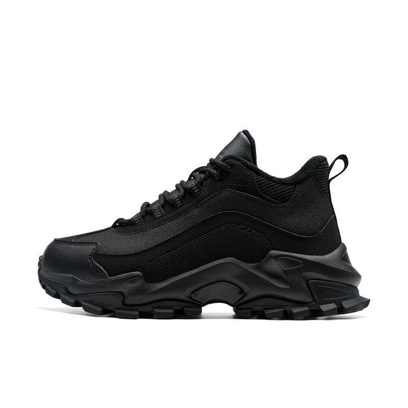 XTEP Synthetic Leather Fleece Lined, Insulated Shoes, Comfortable And Versatile