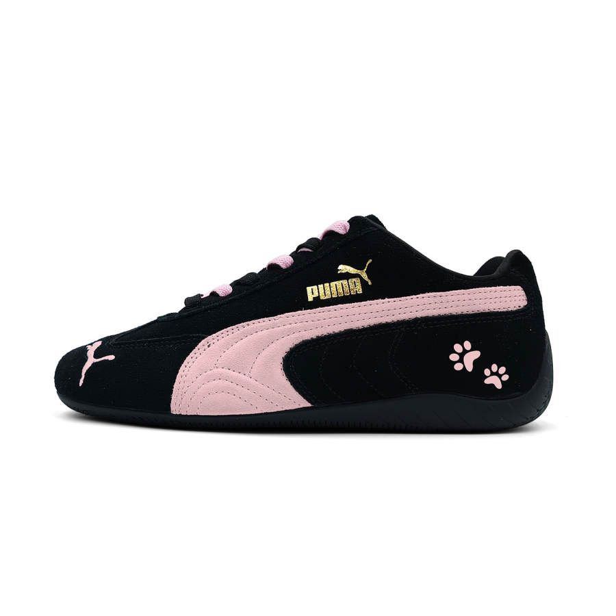PUMA Speedcat Low top Casual Shoes Unisex Black Pink