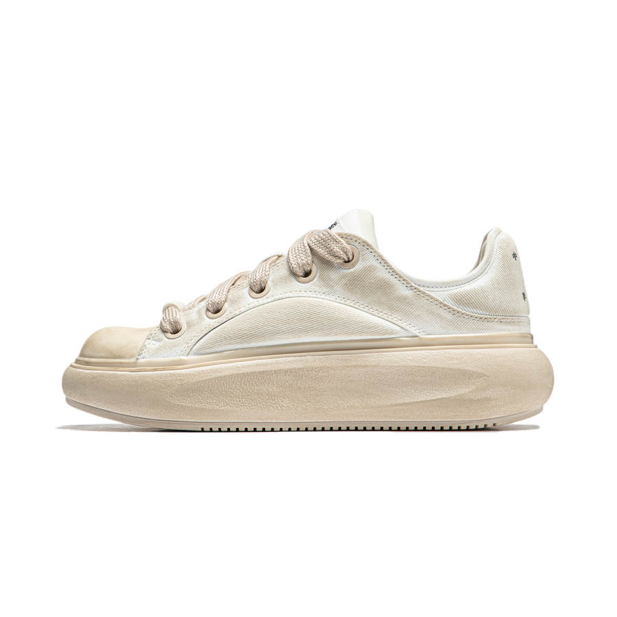 Li-Ning Li Ning Yun You C4D Cushioning, Wear Resistant Low top Casual Shoes Men's Ivory