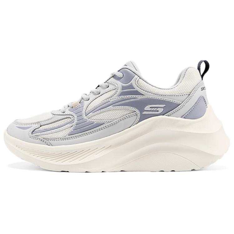 Skechers Casual Abrasion Resistant Breathable Height Increasing Casual Shoes Women's Gray
