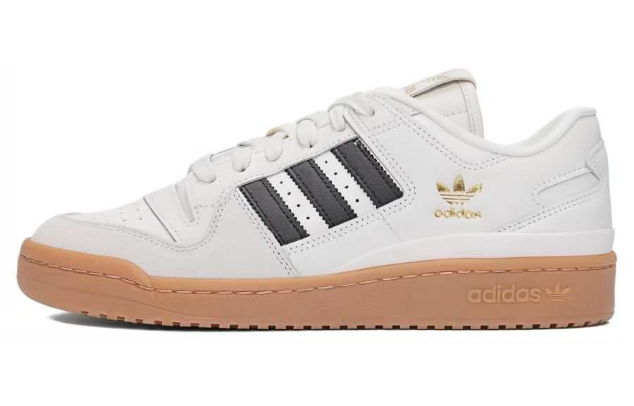 Adidas Originals FORUM Synthetic Leather, TPU Wear resistant And Lightweight Low top Casual Shoes Unisex White