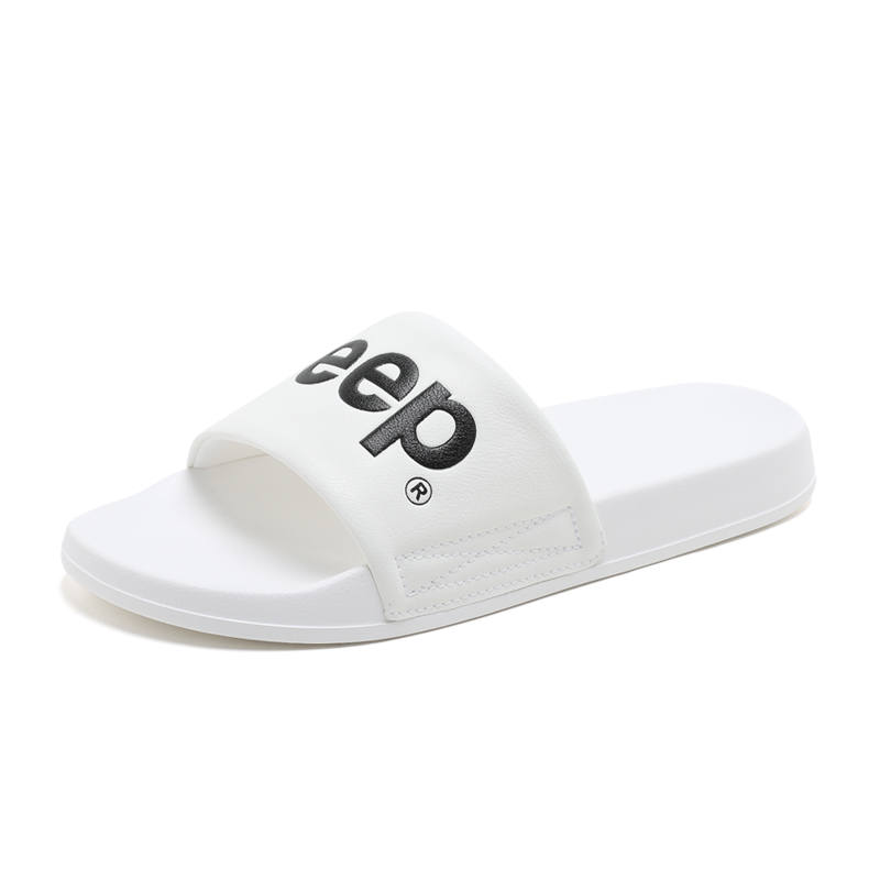 Jeep Jeep Slide Slippers Men's Black White