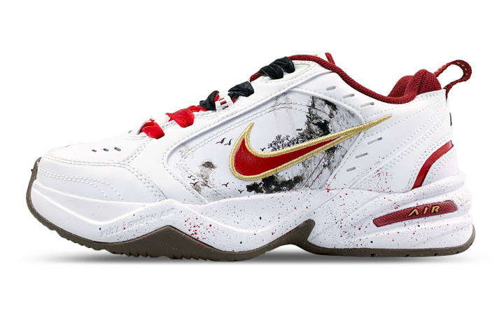 Nike Nike Air Monarch 4 Abrasion Resistant Low top Casual Shoes Unisex White