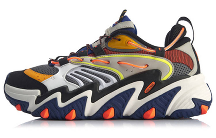 Li-Ning Li Ning Cushioning Slip Resistant Abrasion Resistant Low top Sports Casual Shoes Men's Iron Asphalt Gray